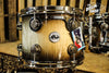 DW Collector's Maple/ Spruce Candy Black Burst Over Curly Maple With Nickel Hardware