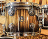 DW Collector's Black Burst Over Monkey Pod Drum Set - 22,10,12,16 - SO#1164479