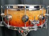 DW Collector's Rich Red Fade Over Mapa Burl 5.5x14 Snare Drum - SO#1157744