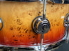 DW Collector's Rich Red Fade Over Mapa Burl 5.5x14 Snare Drum - SO#1157744