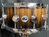 DW Collector's Candy Black Fade Over Monkey Pod 6.5x14 Snare Drum - SO#1157756