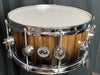 DW Collector's Candy Black Fade Over Monkey Pod 6.5x14 Snare Drum - SO#1157756