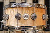 DW Collector's Natural Lacquer Over Quilted Maple 6.5x14 Snare - SO# 1119658