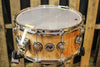 DW Collector's Natural Lacquer Over Quilted Maple 6.5x14 Snare - SO# 1119658