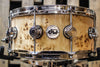 DW Collector's Natural Lacquer Over Mapa Burl 6x14 Snare Drum - SO# 1119662