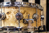 DW Collector's Natural Lacquer Over Mapa Burl 6x14 Snare Drum - SO# 1119662