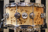 DW Collector's Natural Lacquer Over Mapa Burl 6.5x14 Snare Drum - SO# 1119652