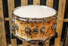 DW Collector's Natural Lacquer Over Mapa Burl 6.5x14 Snare Drum - SO# 1119652