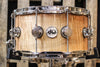 DW Collector's Natural Lacquer Over Heartwood Curly 7x14 Snare - SO# 1119622