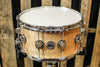 DW Collector's Natural Lacquer Over Heartwood Curly 7x14 Snare - SO# 1119622