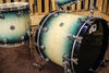 DW Collector's Maple Violet Pearl Over Natural To Regal To Black Burst Drum Set - 22, 10, 12, 16