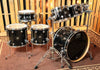 DW Performance Maple Gloss Black Drum Set - 22,8,10,12,14,16,6.5x14