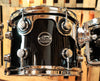 DW Performance Maple Gloss Black Drum Set - 22,8,10,12,14,16,6.5x14