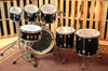 DW Performance Maple Gloss Black Drum Set - 22,8,10,12,14,16,6.5x14