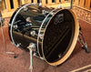 DW Performance Maple Gloss Black Drum Set - 20,12,14