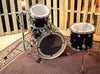 DW Performance Maple Gloss Black Drum Set - 20,12,14