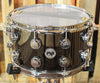 DW Collector's Black Nickel Over Brass 8x14 Snare Drum - DRVB0814SVC