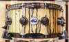 DW Collector's VLT Natural Lacquer Over Ivory Ebony Snare - SO#1157722 - 6.5x14