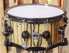 DW Collector's VLT Natural Lacquer Over Ivory Ebony Snare - SO#1157722 - 6.5x14