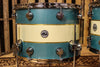 DW Collector's Exotic Green Turquiose Metallic Outer To Penguin Cream Center with Variegated Gold Blue Leaf Pinstripe Rally SO# 1105176