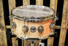 DW Collector's Natural Lacquer Over Quilted Maple 6.5x14 Snare Drum - SO#1119649