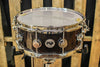 DW Collector's Natural Lacquer Over Escher Tesselation 5x14 Snare - SO#1119646