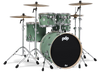 PDP Concept Maple Satin Seafoam Finish Ply 4-Piece Shell Pack Kit