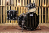 DW Collector's Series Maple Drum Set 22, 13, 16, Solid Black Lacquer SO# 1094803