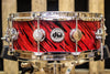 DW Collector's Maple Twisted Red Lava 5x14 Snare Drum - SO# 1131903