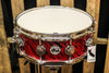 DW Collector's Maple Twisted Red Lava 5x14 Snare Drum - SO# 1131903