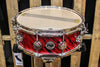 DW Collector's Maple Twisted Red Lava 5x14 Snare Drum - SO# 1131903