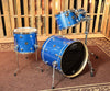 DW Performance Maple Blue Sparkle Drum Set - 20,10,12,14