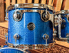 DW Performance Maple Blue Sparkle Drum Set - 20,10,12,14