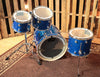 DW Performance Maple Blue Sparkle Drum Set - 20,10,12,14