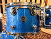 DW Performance Maple Blue Sparkle Drum Set - 22,10,12,16