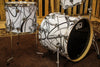 DW Collector's Series Drum Set, White Glass Contrail 20, 10, 12, 15 - SO#1120626