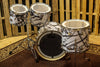 DW Collector's Series Drum Set, White Glass Contrail 20, 10, 12, 15 - SO#1120626