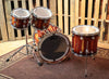 DW Collector's Almond Burst Over Padauk Drum Set - 22,10,12,16 - SO#1161696