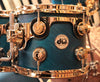 DW Collector's Azure Satin Oil Drum Set - 22,10,12,14,16,6.5x14 - SO#1186164