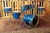 DW Collector's Blue Glass Drum Set - 20,8,10,12,14,5.5x14,4x12 - SO#1167893 (A)