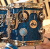 DW Collector's Blue Glass Drum Set - 20,8,10,12,14,5.5x14,4x12 - SO#1167893 (A)