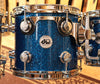 DW Collector's Blue Glass Drum Set - 20,8,10,12,14,5.5x14,4x12 - SO#1167893 (A)