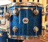 DW Collector's Blue Glass Drum Set - 20,8,10,12,14,5.5x14,4x12 - SO#1167893 (A)