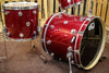 DW Collector's Series Drum Set, Ruby Glass - 22, 10, 12, 16 - SO #1149279