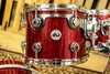 DW Collector's Series Drum Set, Ruby Glass - 22, 10, 12, 16 - SO #1149279