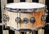 DW Collector's Natural Super Curly Maple 10ply VLT 6.5x14 Snare (video demo)