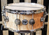 DW Collector's Natural Super Curly Maple 10ply VLT 6.5x14 Snare (video demo)