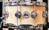 DW Collector's Natural Lacquer Angel Pearl Exotic Maple VLT 6.5x14 Snare - SO#1157730