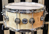 DW Collector's Natural Lacquer Angel Pearl Exotic Maple VLT 6.5x14 Snare - SO#1157730