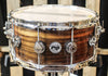 DW Collector's Natural Lacquer Walnut Exotic Maple VLT 6.5x14 Snare - SO#1157746